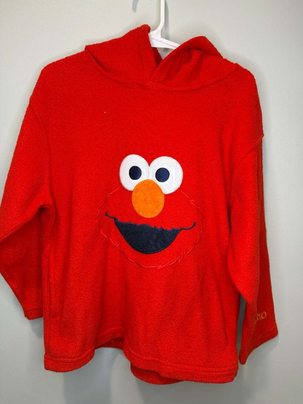Sesame Street Elmo Hoodie Size 5T Red Fleece Pullover